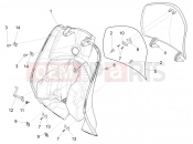 VESPA Vespa VXL 125 Front glove-box - Knee-guard panel