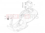 VESPA Vespa VXL 125 Remote control switches - Battery - Horn