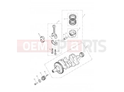 Triumph 2021 Street Triple S > 967907 Crankshaft, Connecting Rods, Pistons & Liners