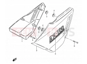 SUZUKI AX100 R (1994) 29A - FRAME COVER (MODEL T P09)