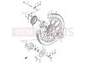 SUZUKI AX100 V (1997) 43 - REAR WHEEL (E94,P09,P48)