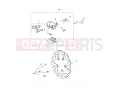 Triumph 2015 TROPHY 1215 SE Rear Brake Caliper & Disc