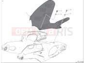 DUCATI Panigale V4 Tricolore Rear mudguard