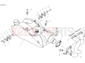 DUCATI Panigale V4 Tricolore Exhaust system - front