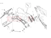 DUCATI Panigale V4 Tricolore Plate holder