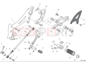DUCATI Panigale V4 Tricolore Left footrest