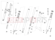 MOTOGUZZI V7 Special E5+ (EU) Front fork Kaifa