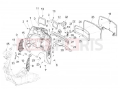 vespa Vespa Super GTS 125 E2-E3 (RK, VT) Front glove-box - Knee-guard panel