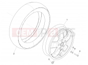 vespa Vespa Super GTS 125 E2-E3 (RK, VT) Front wheel