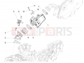 vespa Vespa Super GTS 125 E2-E3 (RK, VT) Throttle body - Injector - Induction joint