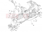 VESPA Vespa Super GTS 125 E2-E3 (RK, VT) Brakes pipes - Calipers