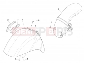 VESPA Vespa Super GTS 125 E2-E3 (RK, VT) Wheel huosing - Mudguard