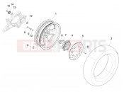 VESPA Vespa Super GTS 125 E2-E3 (RK, VT) Rear wheel