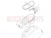 vespa Vespa Super GTS 125 E2-E3 (RK, VT) Helmet huosing - Undersaddle