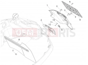 vespa Vespa Super GTS 125 E2-E3 (RK, VT) Rear cover - Splash guard