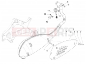vespa Vespa Super GTS 125 E2-E3 (RK, VT) Silencer