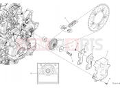 DUCATI 2025 Hypermotard 698 Mono RVE Front sprocket & chain