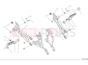 DUCATI 2025 Hypermotard 698 Mono RVE Rear footrests