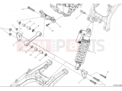 DUCATI 2025 Hypermotard 698 Mono RVE Rear shock absorber