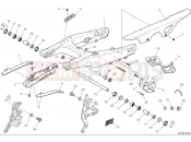 DUCATI 2025 Hypermotard 698 Mono RVE Rear swingarm