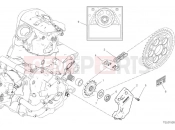 DUCATI Hypermotard 950 Front sprocket & chain