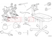DUCATI 2025 Hypermotard 950 RVE Workshop service tools - frame