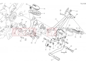 DUCATI Hypermotard 950 SP Left footrests