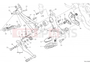 DUCATI Hypermotard 950 SP Right footrests