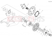 DUCATI Hypermotard 950 SP Rear wheel spindle