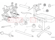 DUCATI Hypermotard 950 SP Workshop service tools - frame