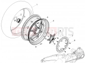MOTOGUZZI V100 Mandello E5 (EU) Rear wheel