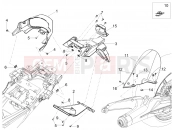 MOTOGUZZI V100 Mandello E5+ (AU, JP) Rear mudguard