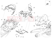 MOTOGUZZI V100 Mandello Wind Tunnel E5+ ABS 2025 (EU) Rear mudguard