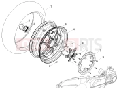 MOTOGUZZI V100 Mandello Wind Tunnel E5+ ABS 2025 (EU) Rear wheel