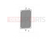 TRIUMPH Bonneville Bobber radiator guard kit, large