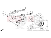 HONDA DAX 125 (ST125AP) 2022 F-32 SWINGARM/CHAIN CASE