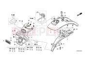 HONDA DAX 125 (ST125AP) 2022 F-34 REAR FENDER