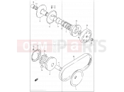SUZUKI AZ50 X (1999) Lets 10 - TRANSMISSION (1)
