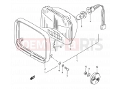 SUZUKI BX120 R (1994) 16 - HEADLAMP