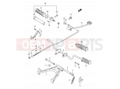 SUZUKI BX120 R (1994) 21 - STAND - REAR BRAKE