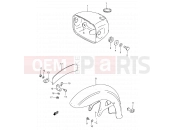 SUZUKI BX120 R (1994) 28 - HEADLAMP HOUSING - FRONT FENDER