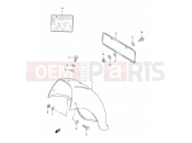 SUZUKI BX120 R (1994) 35 - REAR FENDER