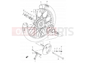 SUZUKI BX120 R (1994) 29 - FRONT WHEEL