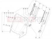PIAGGIO BV 400 Sport FL (CA, USA) Windshield - Glass