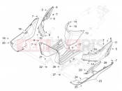 PIAGGIO Liberty 50 E5+ (EU) Central cover - Footrests