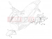 PIAGGIO Liberty 50 E5+ (EU) Wheel huosing - Mudguard
