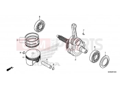 HONDA XR650L2R XR650L 2024 E-14 CRANKSHAFT/PISTON