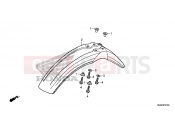 HONDA XR650L2R XR650L 2024 F-7 FRONT FENDER