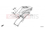 HONDA XR650L2R XR650L 2024 F-24 REAR FENDER