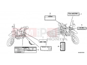 HONDA XR650L2R XR650L 2024 F-32 CAUTION LABEL